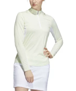 Adida Women' Printed Sun Protection 1/4 Zip -Golf Sales Store adidas womens printed sun protection 1 4 zip white 01 24192.1676577613
