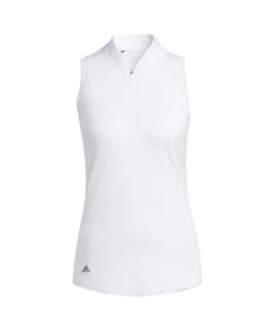 Adida Women' Polo Sleeveles Racerback -Golf Sales Store adidas womens racerback sleeveless polo white 01 91944.1676590960