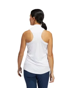 Adida Women' Polo Sleeveles Racerback -Golf Sales Store adidas womens racerback sleeveless polo white 03 25517.1676590397