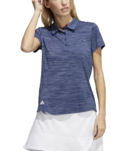 ADIDAS Women's Space-Dyed Polo -Golf Sales Store adidas womens space dyed polo crew navy white 01 02613.1647973321
