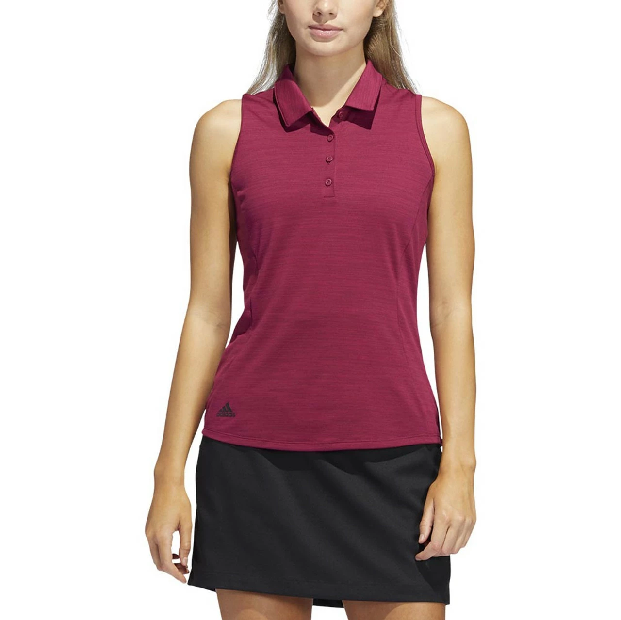 Adida Women' Polo Sleeveles Space-Dyed 3 Adida Women' Polo Sleeveles Space-Dyed