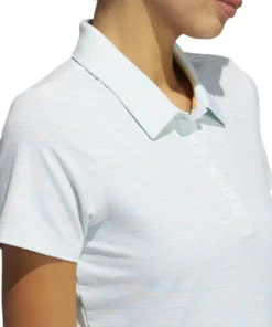 ADIDAS Women's Spacedye Polo -Golf Sales Store adidas womens spacedye polo white acid mint 03 72786.1631905137
