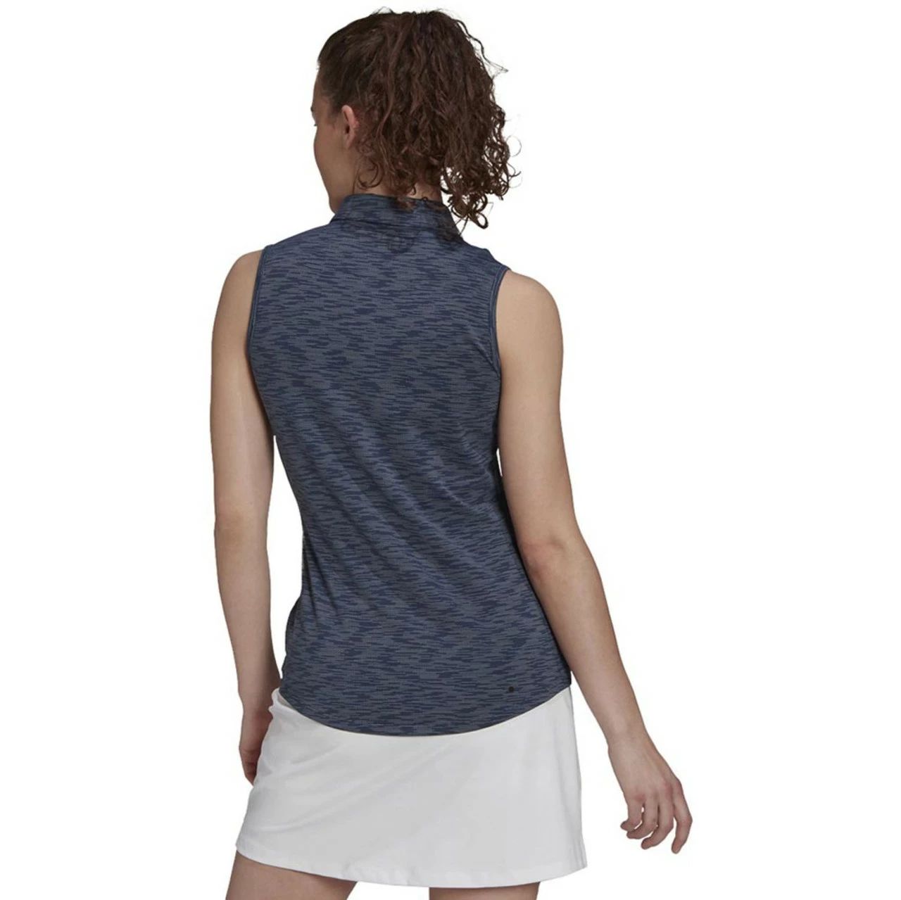 Adida Women' Spacedye Sleeveles Polo 4 Adida Women' Spacedye Sleeveles Polo - Image 2