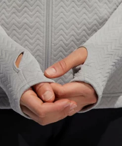 Adida Women' Jacket Layer Textured -Golf Sales Store adidas womens textured layer jacket mid grey 03 59262.1633102078