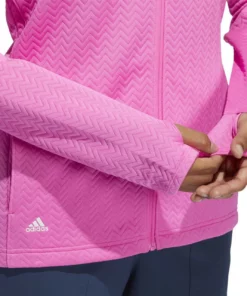 Adida Women' Jacket Layer Textured -Golf Sales Store adidas womens textured layer jacket screaming pink 03 15010.1633102078