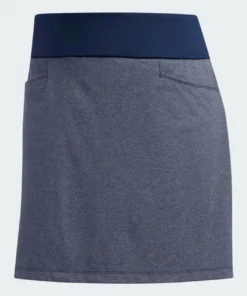 ADIDAS Women's Ultimate Knit Heathered Skort -Golf Sales Store adidas womens ultimate knit heathered skort night indigo heather 01 86644.1633373113