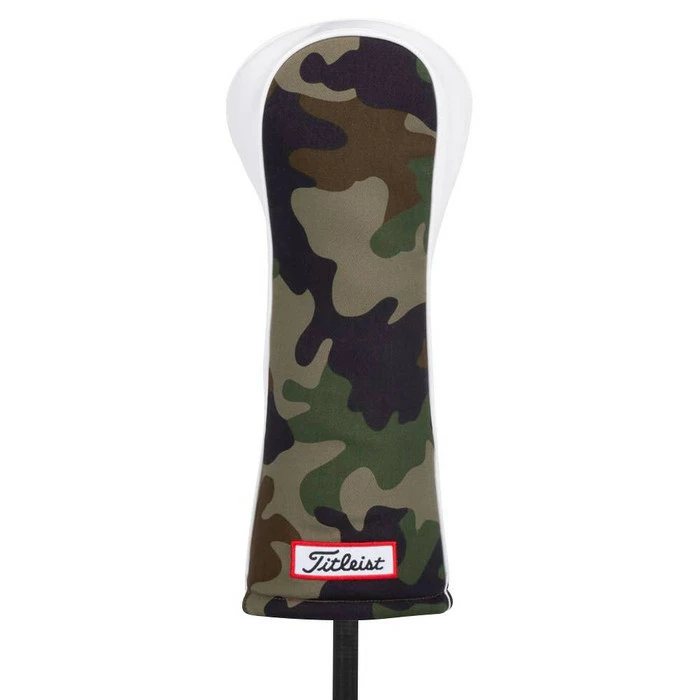 Titleist Headcover Woodland Camo Twill Cotton Leather 3 Panel 2020 4 Titleist Headcover Woodland Camo Twill Cotton Leather 3 Panel 2020 - Image 2