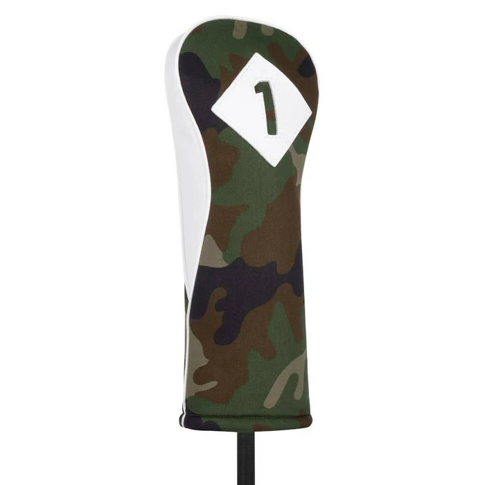 Titleist Headcover Woodland Camo Twill Cotton Leather 3 Panel 2020 5 Titleist Headcover Woodland Camo Twill Cotton Leather 3 Panel 2020 - Image 3