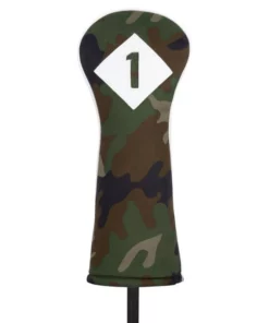 Titleist Headcover Woodland Camo Twill Cotton Leather 3 Panel 2020