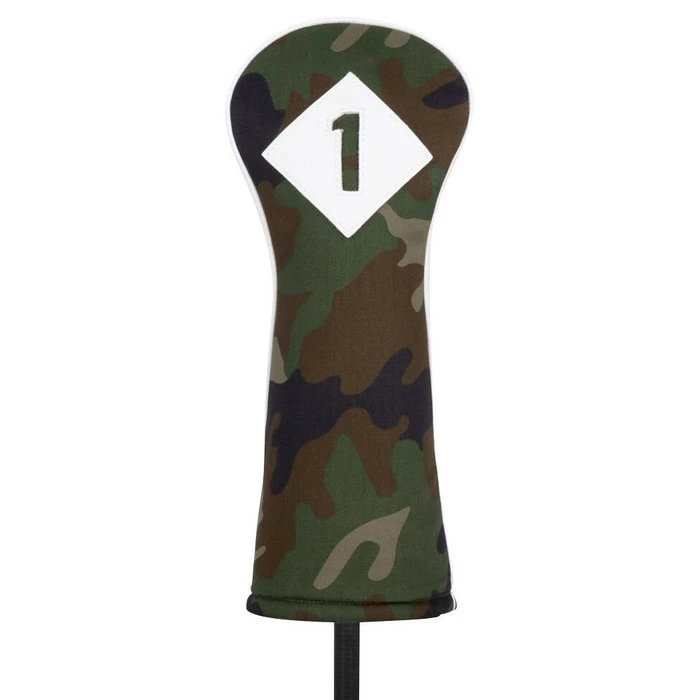 Titleist Headcover Woodland Camo Twill Cotton Leather 3 Panel 2020 3 Titleist Headcover Woodland Camo Twill Cotton Leather 3 Panel 2020