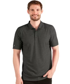 Antigua Esteem Polo -Golf Sales Store antigua esteem polo black heather gold 01 38342.1654112880