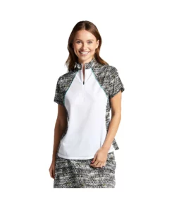 Leighton Bermuda Sand Women' Block Polo Sublimated