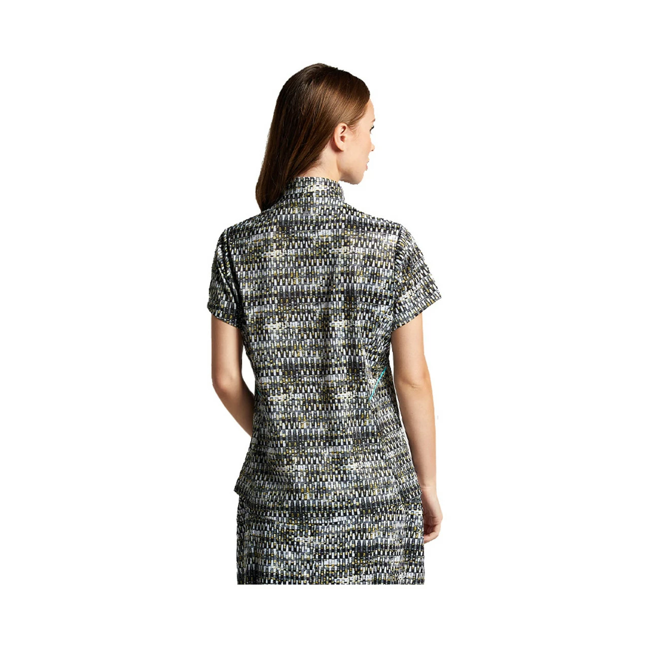 Leighton Bermuda Sand Women' Block Polo Sublimated 4 Leighton Bermuda Sand Women' Block Polo Sublimated - Image 2