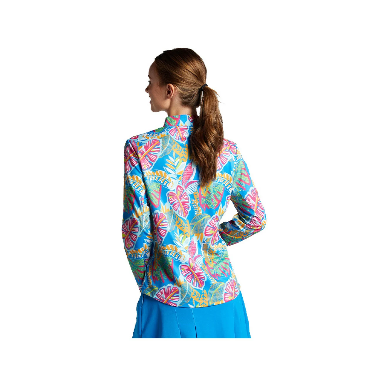 Women' Sand Melody Sun 1/4 Zip Bermuda 4 Women' Sand Melody Sun 1/4 Zip Bermuda - Image 2