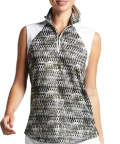 Women Polo Rowan Sleeveles Sublimated Bermuda Sand