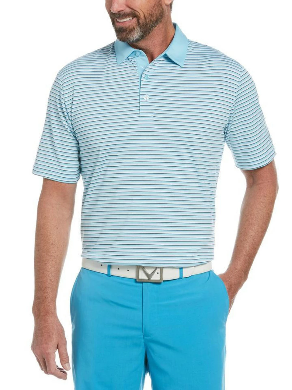 Callaway 3-Color Stripe Polo 27 Callaway 3-Color Stripe Polo - Image 25