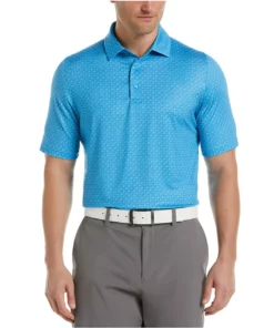 Callaway Allover Chevron Polo -Golf Sales Store callaway allover chevron polo santorini blue 01 01800.1677252742