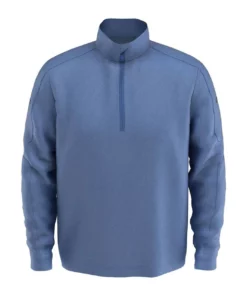 Callaway Waffle Knit Fleece Midweight 1/4 Zip -Golf Sales Store callaway midweight waffle knit fleece 1 4 zip light moody blue heather 01 84813.1659042872