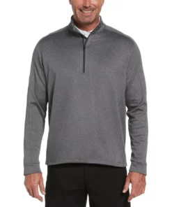 Callaway Waffle Knit Fleece Midweight 1/4 Zip -Golf Sales Store callaway midweight waffle knit fleece 1 4 zip medium asphalt heather 01 19951.1659042872