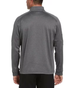 Callaway Waffle Knit Fleece Midweight 1/4 Zip -Golf Sales Store callaway midweight waffle knit fleece 1 4 zip medium asphalt heather 02 89882.1659042872