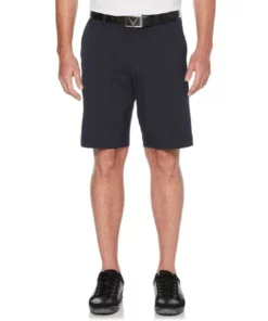 Callaway Short Solid Stretch Active Waistband -Golf Sales Store callaway stretch solid short with active waistband night sky 01 23357.1667574553