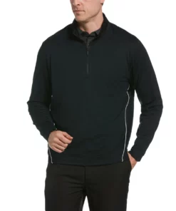 Callaway Yarn Swing Tech 1/4 Zip Premium -Golf Sales Store callaway swing tech premium yarn 1 4 zip caviar 01 67723.1654710779