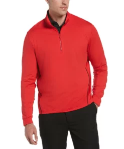 Callaway Yarn Swing Tech 1/4 Zip Premium -Golf Sales Store callaway swing tech premium yarn 1 4 zip lychee 01 62747.1654710778