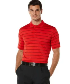 Callaway Stripe Polo Ventilated Previous Season Style -Golf Sales Store callaway ventilated stripe polo previous season style tango red 01 04136.1632428509