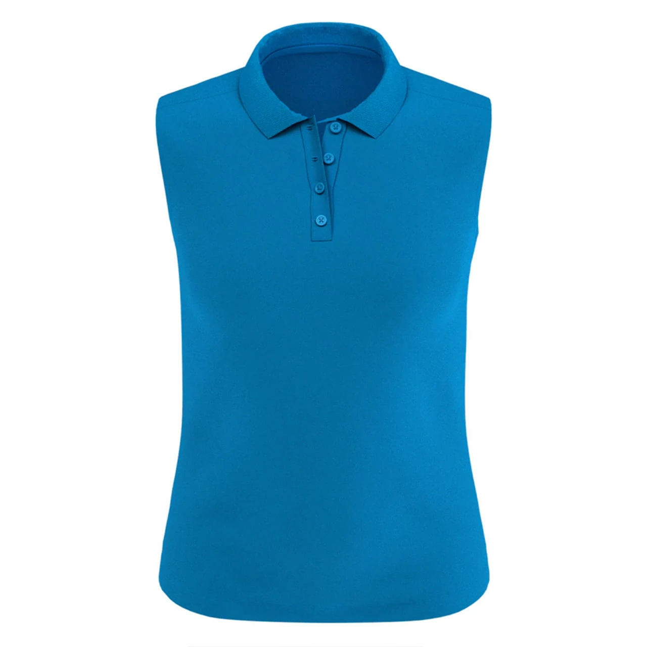 Callaway Women's Solid Knit Sleeveless Polo 9 Callaway Women's Solid Knit Sleeveless Polo - Image 7
