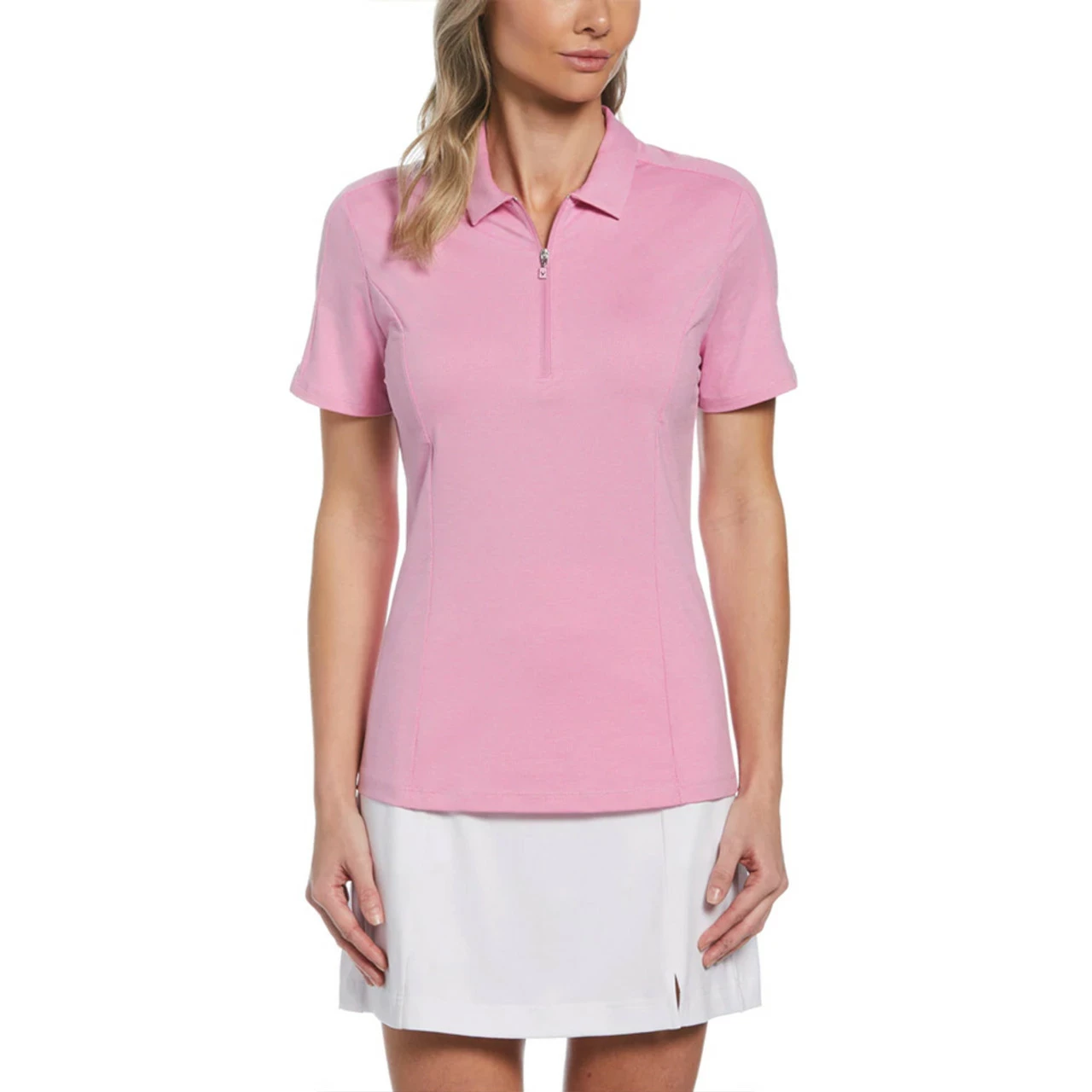 Callaway Women' Tonal Heather Polo 1/4 Zip 3 Callaway Women' Tonal Heather Polo 1/4 Zip
