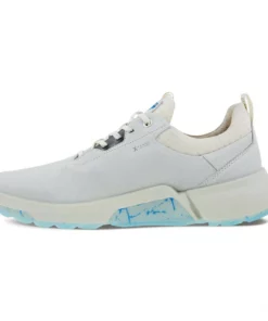 ECCO Men's Biom H4 Golf Shoes -Golf Sales Store ecco biom h4 golf shoes white light blue 04 52696.1662670387