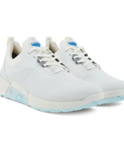 ECCO Men's Biom H4 Golf Shoes -Golf Sales Store ecco biom h4 golf shoes white light blue 06 54397.1662670387