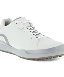 ECCO Men's Biom Hybrid Golf Shoes -Golf Sales Store ecco biom hybrid golf shoes white silver metallic 02 36790.1644873789
