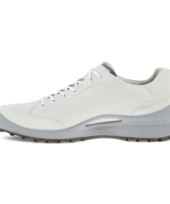 ECCO Men's Biom Hybrid Golf Shoes -Golf Sales Store ecco biom hybrid golf shoes white silver metallic 04 06378.1644873789