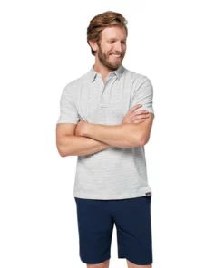 Faherty Movement Polo -Golf Sales Store faherty movement polo dune stripe grey 01 65846.1676590668