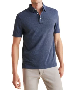 Faherty Movement Polo -Golf Sales Store faherty movement polo sea navy melange 01 66466.1676592088