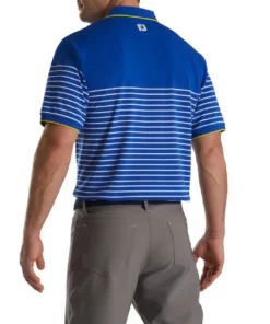 Footjoy Collar Polo Pique Knit Stretch Breton Stripe -Golf Sales Store footjoy breton stripe stretch pique knit collar polo white key lime 02 34144.1673902263