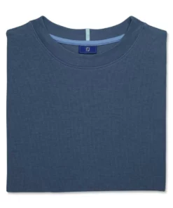 FootJoy Crewneck Pullover -Golf Sales Store footjoy crewneck pullover bluestone 04 62894.1673905434