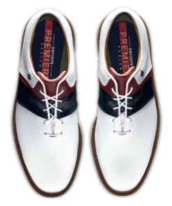 Footjoy Packard Dryjoy Men' Shoe Premiere Series Golf -Golf Sales Store footjoy dryjoys premiere series packard golf shoes white navy red 03 92281.1676576785