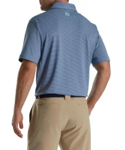 Footjoy Feeder Stripe Pique Logo Fj Mix Stretch Self Collar Polo -Golf Sales Store footjoy feeder stripe mix stretch pique self collar polo fj logo bluestone denim 02 65349.1676591048