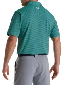 Footjoy Feeder Stripe Mix Self Collar Stretch Polo Pique -Golf Sales Store footjoy feeder stripe mix stretch pique self collar polo navy sea green 02 93801.1673903805