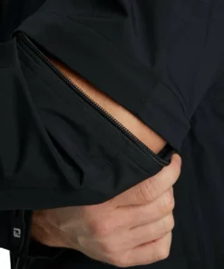 Footjoy Rain Jacket Fj Hydrolite Zip-Off Sleeve -Golf Sales Store footjoy fj hydrolite rain jacket zip off sleeves black 04 10133.1632931061