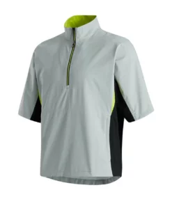Footjoy Shirt Fj Hydrolite Rain Short Sleeve -Golf Sales Store footjoy fj hydrolite short sleeve rain shirt black silver lime 01 88599.1676494361