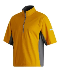 Footjoy Shirt Fj Hydrolite Rain Short Sleeve -Golf Sales Store footjoy fj hydrolite short sleeve rain shirt mustard charcoal black 01 53492.1676494358