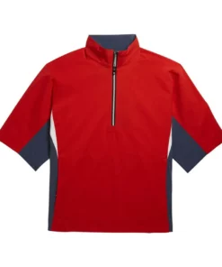 Footjoy Shirt Fj Hydrolite Rain Short Sleeve -Golf Sales Store footjoy fj hydrolite short sleeve rain shirt red navy heather white 01 50526.1676494365
