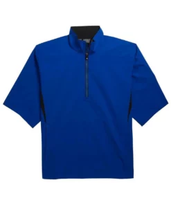 Footjoy Shirt Fj Hydrolite Rain Short Sleeve -Golf Sales Store footjoy fj hydrolite short sleeve rain shirt royal black 01 53141.1676494362