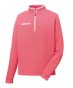 Footjoy Fleece Contrast Trim 1/4 Zip -Golf Sales Store footjoy fleece 1 4 zip with contrast trim cape red white 01 85069.1632772100