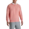 FootJoy French Terry Crewneck -Golf Sales Store footjoy french terry crewneck coral heather 01 75223.1673899835