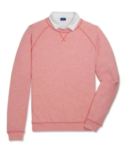 FootJoy French Terry Crewneck -Golf Sales Store footjoy french terry crewneck coral heather 04 75153.1673905623