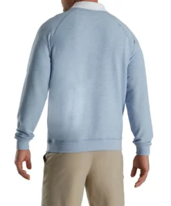 FootJoy French Terry Crewneck -Golf Sales Store footjoy french terry crewneck dove grey heather 02 41770.1673902079
